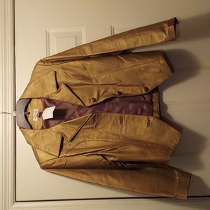 Women's Santa Fe gold leather jacket